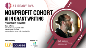 IT4Causes Proudly Sponsors the AI Ready RVA Nonprofit Cohort on April 29